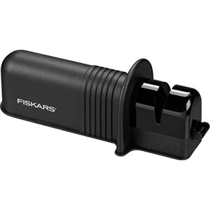 Fiskars Axe and Knife Sharpener, Ceramic head/Body of glass fiber-enforced plastic, Black/Orange, Solid, 1026797 Fiskars Axe and Knife Sharpener, Ceramic head/Body of glass fiber-enforced plastic, Black/Orange, Solid, 1026797