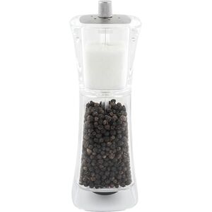 Grunwerg 9175M Gmill Acrylic Combination Pepper Mill, Ceramic Adjustable Peppercorn Grinder and Salt Shaker, 18cm, Clear Grunwerg 9175M Gmill Acrylic Combination Pepper Mill, Ceramic Adjustable Peppercorn Grinder and Salt Shaker, 18cm, Clear