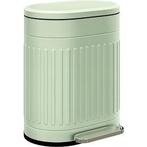 HOMCOM 20 Litre Pedal Bin, Fingerprint Proof Kitchen Bin with Soft-close Lid, Metal Rubbish Bin with Foot Pedal and Removable Inner Bucket, Light Green HOMCOM 20 Litre Pedal Bin, Fingerprint Proof Kitchen Bin with Soft-close Lid, Metal Rubbish Bin with Foot Pedal and Removable Inner Bucket, Light Green