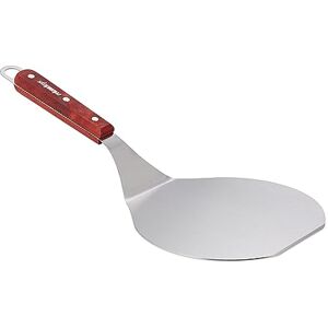 Relaxdays Pizza Peel, Bread & Tart Slider, Paddle, 16.5 x 17.5 cm, Stainless Steel Turner, Wood Handle, Silver/Red Brown Relaxdays Pizza Peel, Bread & Tart Slider, Paddle, 16.5 x 17.5 cm, Stainless Steel Turner, Wood Handle, Silver/Red Brown