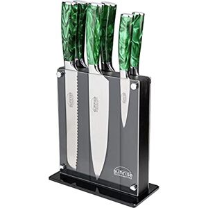 Rio Sunrise Collection 7-Piece Kitchen Knife Set, Premium Stainless Steel with Resin Handles – Chef’s, Carving, Bread, Boning, Utility & Paring Knives Rio Sunrise Collection 7-Piece Kitchen Knife Set, Premium Stainless Steel with Resin Handles – Chef’s, Carving, Bread, Boning, Utility & Paring Knives