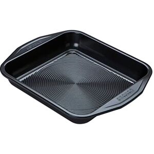 Circulon Ultimum Square Cake Tins for Baking Non Stick 9 Inch Cake Tin, Freezer and Dishwasher Safe Carbon Steel Bakeware, Black Circulon Ultimum Square Cake Tins for Baking Non Stick 9 Inch Cake Tin, Freezer and Dishwasher Safe Carbon Steel Bakeware, Black