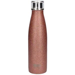 Built C000833 Perfect Seal Leakproof Insulated Water Bottle/Thermal Flask, Stainless Steel, 480 ml, Rose Gold Glitter Built C000833 Perfect Seal Leakproof Insulated Water Bottle/Thermal Flask, Stainless Steel, 480 ml, Rose Gold Glitter