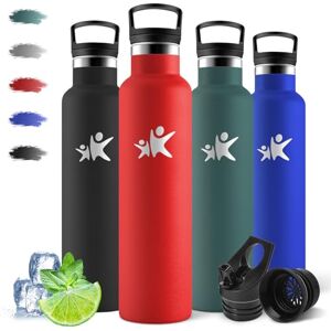 Motswedi Insulated Water Bottle, 1000 ml BPA Free, Stainless Steel Water Bottle, 18/8 Stainless Steel, 2 Lids (Incl. Straw), Water Bottles Ideal for Camping, Gym, Office Red Motswedi Insulated Water Bottle, 1000 ml BPA Free, Stainless Steel Water Bottle, 18/8 Stainless Steel, 2 Lids (Incl. Straw), Water Bottles Ideal for Camping, Gym, Office Red