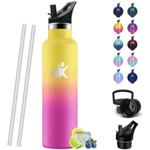 HoneyHolly Thermos Water Bottle, 750 ml, BPA-Free, Thermal Bottle, Double Walled Vacuum Flasks, 18/8 Stainless Steel, Water Bottle with Straw, Thermos for Gym, Sports, Bike HoneyHolly Thermos Water Bottle, 750 ml, BPA-Free, Thermal Bottle, Double Walled Vacuum Flasks, 18/8 Stainless Steel, Water Bottle with Straw, Thermos for Gym, Sports, Bike