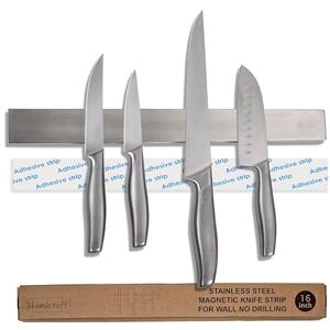 Hamletoff Magnetic Knife Holder for Wall no Drilling – 16 Inch Stainless Steel Magnetic Knife Holder Self Adhesive Kitchen Magnetic Knife Strip with Adhesive Sticker Hamletoff Magnetic Knife Holder for Wall no Drilling – 16 Inch Stainless Steel Magnetic Knife Holder Self Adhesive Kitchen Magnetic Knife Strip with Adhesive Sticker