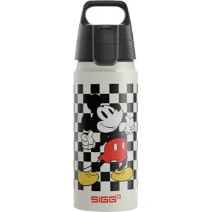 Sigg Aluminium Kids Water Bottle WMB ONE Disney Mickey Mouse Retro Suitable For Carbonated Beverages Leakproof Lightweight BPA Free Climate Neutral Certified White 0.6L Sigg Aluminium Kids Water Bottle WMB ONE Disney Mickey Mouse Retro Suitable For Carbonated Beverages Leakproof Lightweight BPA Free Climate Neutral Certified White 0.6L
