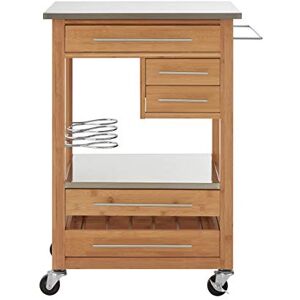 Premier Housewares Kitchen Trolley Drinks Trolley Kitchen Trolleys With Worktop And Storage Kitchen Trolleys With Wheels 50 X 60 X 87 Cm Premier Housewares Kitchen Trolley Drinks Trolley Kitchen Trolleys With Worktop And Storage Kitchen Trolleys With Wheels 50 X 60 X 87 Cm