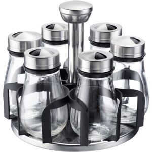 Westmark Lisbon Spice Organizer – Practical 7-Piece Spice Shaker Set with Carousel, Round, rotatable with Large Handle, Spice Jars à 125 ml Westmark Lisbon Spice Organizer – Practical 7-Piece Spice Shaker Set with Carousel, Round, rotatable with Large Handle, Spice Jars à 125 ml
