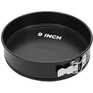 Nutrichef Nonstick Springform Cake Pan 23 cm, Stainless Steel Clasp & Removable Bottom, Durable Cheesecake Tin for Baking, Easy to Clean, Ideal Baking Kit & Cake Supplies for Home Bakers, Black Nutrichef Nonstick Springform Cake Pan 23 cm, Stainless Steel Clasp & Removable Bottom, Durable Cheesecake Tin for Baking, Easy to Clean, Ideal Baking Kit & Cake Supplies for Home Bakers, Black