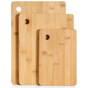 Vivo Technologies Premium Wooden Chopping Boards 3 Piece 100% Natural Organic Bamboo Chopping Board Set Different Sizes for Every Occasion Ideal for Carving Meat, Cutting Vegetables, Cheeses and Bread, Dishwasher Safe Vivo Technologies Premium Wooden Chopping Boards 3 Piece 100% Natural Organic Bamboo Chopping Board Set Different Sizes for Every Occasion Ideal for Carving Meat, Cutting Vegetables, Cheeses and Bread, Dishwasher Safe