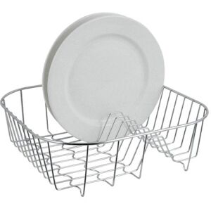 Premier Housewares 9 Plate Dish Drainer Rack Stainless Steel Draining Board Rack Cutlery Drainer Chrome Finishing Kitchen Drainer Rack Dish Rack, Silver, H10 x W34 x D34cm Premier Housewares 9 Plate Dish Drainer Rack Stainless Steel Draining Board Rack Cutlery Drainer Chrome Finishing Kitchen Drainer Rack Dish Rack, Silver, H10 x W34 x D34cm