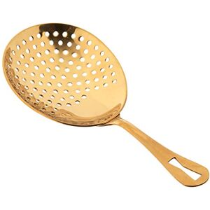 Barfly Premium Julep Strainer, Stainless Steel, Gold Barfly Premium Julep Strainer, Stainless Steel, Gold
