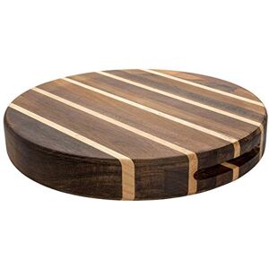 Rio Round Multi Wood Chopping Board 30cm – End Grain Cutting Board for Kitchen, Cooking & Serving Pizza, Cheese, Bread & Charcuterie – Durable Acacia & Rubberwood Chopping Block Rio Round Multi Wood Chopping Board 30cm – End Grain Cutting Board for Kitchen, Cooking & Serving Pizza, Cheese, Bread & Charcuterie – Durable Acacia & Rubberwood Chopping Block