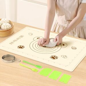 GlasFlength GF-0114-8 Silicone Kneading Mat - Baking Accessory Set GlasFlength GF-0114-8 Silicone Kneading Mat - Baking Accessory Set