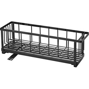 YAMAZAKI Dish Drainer, Alloy Steel Silicone, Black, Standard Size YAMAZAKI Dish Drainer, Alloy Steel Silicone, Black, Standard Size