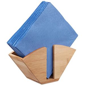 Relaxdays Wooden Napkin Holder, Bamboo Coffee Filter Dispenser, Napkin Stand, HxWxD: 11 x 20 x 7.5 cm, Natural Relaxdays Wooden Napkin Holder, Bamboo Coffee Filter Dispenser, Napkin Stand, HxWxD: 11 x 20 x 7.5 cm, Natural