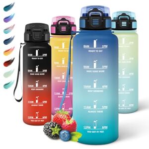 Motswedi 1500ml Water Bottle, Leak Proof Water Bottle with Straw, Reutilizables Gym Water Bottle, BPA Free, Motivational Water Bottle, Water Bottle, for School, Gym, Office, Blue Green Motswedi 1500ml Water Bottle, Leak Proof Water Bottle with Straw, Reutilizables Gym Water Bottle, BPA Free, Motivational Water Bottle, Water Bottle, for School, Gym, Office, Blue Green