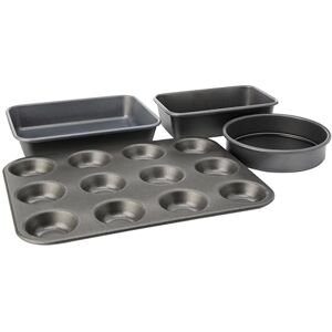 Prestige 66935 Tough & Strong 4 Piece bakeware Set-Reinforced Non-Stick Steel Bake Ware – Oven and Dishwasher Safe Prestige 66935 Tough & Strong 4 Piece bakeware Set-Reinforced Non-Stick Steel Bake Ware – Oven and Dishwasher Safe