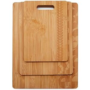 Cooksmart British Designed Set of 3 Wooden Chopping Boards Wooden Chopping Board Ideal for All Types of Kitchen Wood Chopping Boards Great for Chopping Meat & Veg Bauhaus Geo Cooksmart British Designed Set of 3 Wooden Chopping Boards Wooden Chopping Board Ideal for All Types of Kitchen Wood Chopping Boards Great for Chopping Meat & Veg Bauhaus Geo