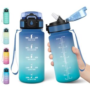 Motswedi Kids Water Bottle, 500ml Leak Proof, Drinking Bottle with Straw, BPA Free, Water Bottles, with 2 Caps, Water Bottle, Kids Bottles, for School, Office, Sports, Blue Green Motswedi Kids Water Bottle, 500ml Leak Proof, Drinking Bottle with Straw, BPA Free, Water Bottles, with 2 Caps, Water Bottle, Kids Bottles, for School, Office, Sports, Blue Green