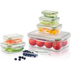 Yabano Food Storage Containers with Lids Airtight 7 Pack, Leakproof Plastic Meal Prep Containers, Stackable BPA-Free Lunch Boxes, Freezer & Microwave Safe for Kitchen Organisation Yabano Food Storage Containers with Lids Airtight 7 Pack, Leakproof Plastic Meal Prep Containers, Stackable BPA-Free Lunch Boxes, Freezer & Microwave Safe for Kitchen Organisation