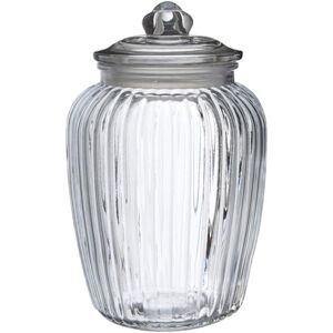 Premier Housewares Retro Design Glass Storage Jar 1050ml Clear Glass With Metal Lid Food Storage Container Transparent Container For Everyday Use 12 x 16 x 12 cm Premier Housewares Retro Design Glass Storage Jar 1050ml Clear Glass With Metal Lid Food Storage Container Transparent Container For Everyday Use 12 x 16 x 12 cm