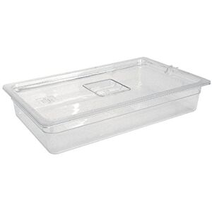 Vogue U227 Polycarbonate 1/1 Gastronorm Container, 25.6 L Capacity, 530 mm L x 325 mm W x 200 mm H, Clear Vogue U227 Polycarbonate 1/1 Gastronorm Container, 25.6 L Capacity, 530 mm L x 325 mm W x 200 mm H, Clear