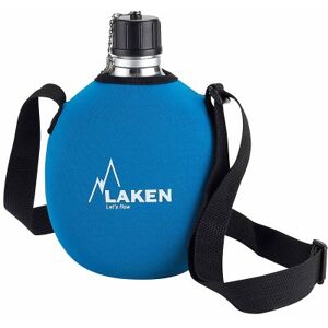 LAKEN Clasica 1 Litre Water Canteen, Aluminum Camping Bottle with Neoprene Pouch and Strap, Narrow Mouth, Leak Proof, BPA, Blue LAKEN Clasica 1 Litre Water Canteen, Aluminum Camping Bottle with Neoprene Pouch and Strap, Narrow Mouth, Leak Proof, BPA, Blue