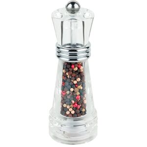 Grunwerg Krystal Acrylic ‘Lighthouse’ Single Pepper Mill, Gift Boxed, 14.5cm, Silver Gray Grunwerg Krystal Acrylic ‘Lighthouse’ Single Pepper Mill, Gift Boxed, 14.5cm, Silver Gray