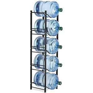 LIANTRAL Water Cooler Jug Rack, 5-Tier Heavy Duty Water Bottle Holder Storage Rack for 5 Gallon Water Dispenser, Save Space (Black) LIANTRAL Water Cooler Jug Rack, 5-Tier Heavy Duty Water Bottle Holder Storage Rack for 5 Gallon Water Dispenser, Save Space (Black)