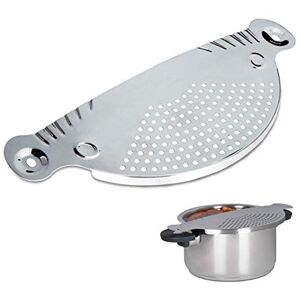 Relaxdays Stainless Steel Strainer, LxW: 32.5 x 13 cm, Flat Sieve Colander for Pots and Bowls, Compact, Metal, Silver Relaxdays Stainless Steel Strainer, LxW: 32.5 x 13 cm, Flat Sieve Colander for Pots and Bowls, Compact, Metal, Silver