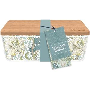 Portico Designs Ltd William Morris Golden Lily Glass Lunchbox Portico Designs Ltd William Morris Golden Lily Glass Lunchbox