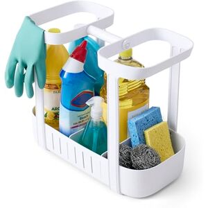 YouCopia SinkSuite Under Sink Cleaning Caddy, 2-Tier Adjustable Cleaning Supplies Organizer with Handle for Kitchen and Bathroom Cabinet Organization and Storage YouCopia SinkSuite Under Sink Cleaning Caddy, 2-Tier Adjustable Cleaning Supplies Organizer with Handle for Kitchen and Bathroom Cabinet Organization and Storage
