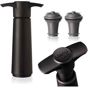 Vacu Vin Wine Saver Original with 2 Vacuum Bottle Stoppers – Black Wine Preserver Pump for red and White Wine – Manual Air Remover System – Airtight Seal – Keep Wine Fresh Longer Vacu Vin Wine Saver Original with 2 Vacuum Bottle Stoppers – Black Wine Preserver Pump for red and White Wine – Manual Air Remover System – Airtight Seal – Keep Wine Fresh Longer