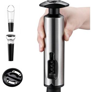 EBUYFIRE Beer Bottle Opener Wine Bottle Opener Set 4-in-1 Wine Opener Set Professional Corkscrew for Wine with Foil Cutter, Vacuum Wine Stopper and Wine Pourer, Screw Pull Corkscrew Wine Gift Set EBUYFIRE Beer Bottle Opener Wine Bottle Opener Set 4-in-1 Wine Opener Set Professional Corkscrew for Wine with Foil Cutter, Vacuum Wine Stopper and Wine Pourer, Screw Pull Corkscrew Wine Gift Set