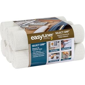 Duck EasyLiner Select Grip Shelf Liner for Drawers & Cabinets Easy to Install & Cut to Fit Non Slip Non Adhesive Grip Shelf Liner Kitchen, Bathroom, Pantry 12in. x 10ft.- 6 Roll Project Pack White Duck EasyLiner Select Grip Shelf Liner for Drawers & Cabinets Easy to Install & Cut to Fit Non Slip Non Adhesive Grip Shelf Liner Kitchen, Bathroom, Pantry 12in. x 10ft.- 6 Roll Project Pack White