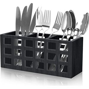 Ayiaren Farmhouse Wooden Silverware Utensil Caddy Cutlery Holder Storage Container for Kitchen Countertop, Table, Fork, Knife, Spoon, Pantry Organizer Bin Wood Silverware Holder Flatware Caddy Ayiaren Farmhouse Wooden Silverware Utensil Caddy Cutlery Holder Storage Container for Kitchen Countertop, Table, Fork, Knife, Spoon, Pantry Organizer Bin Wood Silverware Holder Flatware Caddy