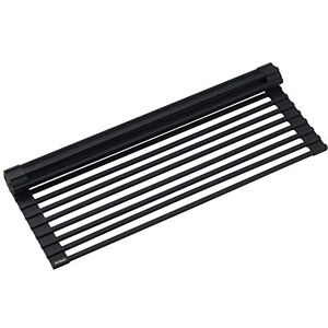 Kraus KRM-10BLACK Kore Over The Sink Multipurpose Roll-Up Dish Drying Rack, Black Kraus KRM-10BLACK Kore Over The Sink Multipurpose Roll-Up Dish Drying Rack, Black
