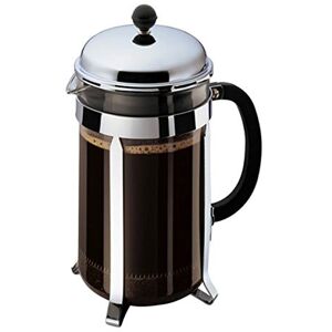 Bodum French Press Chambord 1,5L / 12 Cup Silver Coffee Maker Heat-Resistant & Stainless Steel Filter BPA-Free Dishwasher Safe Cafetiere Made in Portugal Bodum French Press Chambord 1,5L / 12 Cup Silver Coffee Maker Heat-Resistant & Stainless Steel Filter BPA-Free Dishwasher Safe Cafetiere Made in Portugal