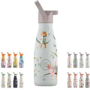 Cool Bottles Reading Buddies Thermos Flask for Children, 260 ml, Stainless Steel Water Bottle, Cold Drinks for 36 Hours and Hot Drinks for 18 Hours, Colour Embossing, BPA Free Cool Bottles Reading Buddies Thermos Flask for Children, 260 ml, Stainless Steel Water Bottle, Cold Drinks for 36 Hours and Hot Drinks for 18 Hours, Colour Embossing, BPA Free