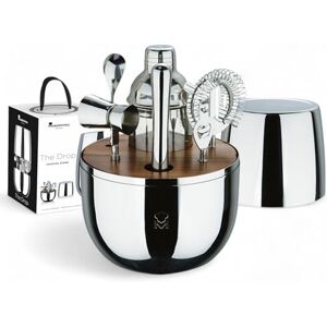 MasterPro The Drop Women's 6-Piece Stainless Steel Cocktail Set – Includes Strainer, Bottle Opener, Long Spoon, Cocktail Shaker, Jigger, Shredder – Elegant and Professional MasterPro The Drop Women's 6-Piece Stainless Steel Cocktail Set – Includes Strainer, Bottle Opener, Long Spoon, Cocktail Shaker, Jigger, Shredder – Elegant and Professional
