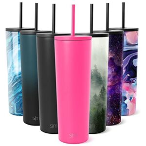 Simple Modern Insulated Tumbler with Lid and Straw Iced Coffee Cup Reusable Stainless Steel Water Bottle Travel Mug Gifts for Women Men Her Him Classic Collection 830ml Raspberry Vibes Simple Modern Insulated Tumbler with Lid and Straw Iced Coffee Cup Reusable Stainless Steel Water Bottle Travel Mug Gifts for Women Men Her Him Classic Collection 830ml Raspberry Vibes