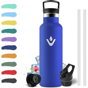 KollyKolla 500ml Stainless Steel Water Bottle, Children's Thermal Water Bottle with Straw, Double-Walled Thermal Insulation, Reusable, BPA Free, Leak Proof, Thermos for School, Camping, Gimnasio KollyKolla 500ml Stainless Steel Water Bottle, Children's Thermal Water Bottle with Straw, Double-Walled Thermal Insulation, Reusable, BPA Free, Leak Proof, Thermos for School, Camping, Gimnasio