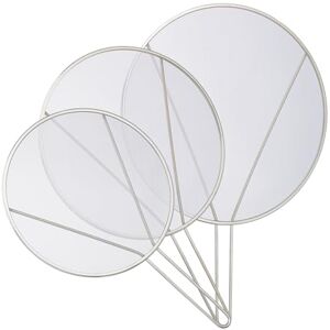 Relaxdays Splash Guard for Pans, Set of 3, Stainless Steel, Ø 25 & 29 & 33 cm, Grease Splatter Protection Handle, Silver, 0.5 x 47.5 x 33 cm Relaxdays Splash Guard for Pans, Set of 3, Stainless Steel, Ø 25 & 29 & 33 cm, Grease Splatter Protection Handle, Silver, 0.5 x 47.5 x 33 cm