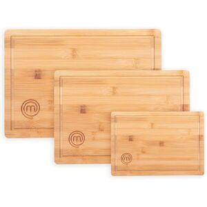 MasterChef Wooden Chopping Board Set of 3, Bamboo Cutting Boards for Kitchen, Reversible Wood Boards with Juice Grooves in Small, Medium & Large Sizes, 23cm x 15cm, 34cm x 23.5cm, 38cm x 27.5cm MasterChef Wooden Chopping Board Set of 3, Bamboo Cutting Boards for Kitchen, Reversible Wood Boards with Juice Grooves in Small, Medium & Large Sizes, 23cm x 15cm, 34cm x 23.5cm, 38cm x 27.5cm