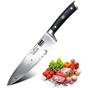 SHAN ZU Japanese Chef Knife 8 inch - High Carbon Stainless Steel, Ergonomic Handle, Sharp Blade SHAN ZU Japanese Chef Knife 8 inch - High Carbon Stainless Steel, Ergonomic Handle, Sharp Blade