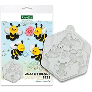 Katy Sue Designs CE0110 Zuzz & Friends Bees Silicone Mould for Cake Decorating, Crafts, Cupcakes, Sugarcraft, Candies, Cards and Clay, Food Safe Approved, Made in The UK Katy Sue Designs CE0110 Zuzz & Friends Bees Silicone Mould for Cake Decorating, Crafts, Cupcakes, Sugarcraft, Candies, Cards and Clay, Food Safe Approved, Made in The UK