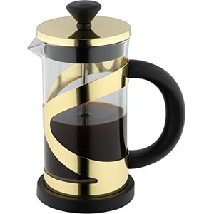 Café Olé Classico Gold Cafetière, French Press coffee maker, stainless steel mesh filter, glass body with stylish Gold finish, 1000ml (8 espresso cups, 4 mugs) Café Olé Classico Gold Cafetière, French Press coffee maker, stainless steel mesh filter, glass body with stylish Gold finish, 1000ml (8 espresso cups, 4 mugs)