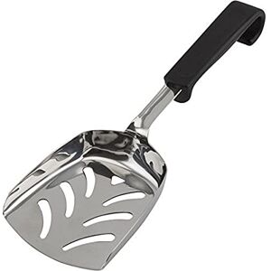 Genware 577-12 Stainless Steel Chip Scoop with Plastic Handle, Black Genware 577-12 Stainless Steel Chip Scoop with Plastic Handle, Black